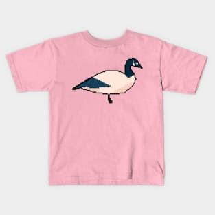 Quacking Cuties: Pixel Art Duck Design for Fashionable Attire Kids T-Shirt